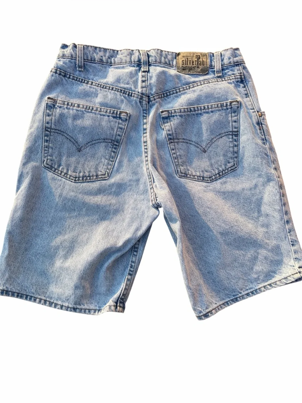 Vintage 90s Levis SilverTAB Denim Jean Shorts Mens Sz 32 Blue Loose Fit USA Y2K